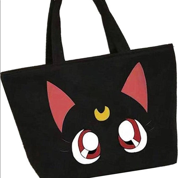 Kerr's Choice Small Tote Luna Bag S-ailor M-oon Lunch Bag Kawaii - Picture 1 of 10